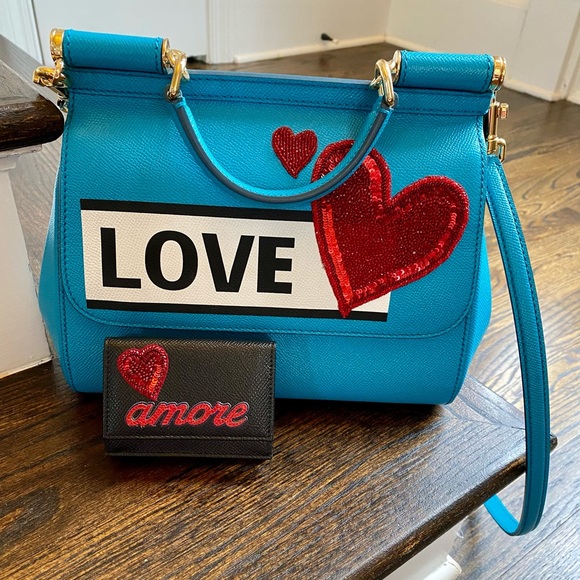 Dolce & Gabbana Handbags - Authentic Dolce & Gabbana Miss Sicily Love Bag and coordinating “Amore” Wallet